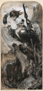 Studie voor Sint Joris door Solomon Joseph Solomon